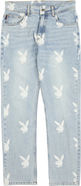 Pleasures X Playboy Indigo Bunny Print Jeans