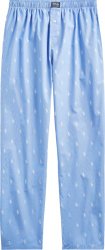 Polo Ralph Lauren Light Blue And Allover White White Pajama Pants