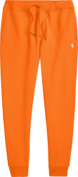 Polo Ralph Lauren Orange And White Pony Double Knit Jogger Sweatpants