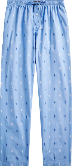 Polo Ralph Lauren Signature Light Blue Pajama Pants