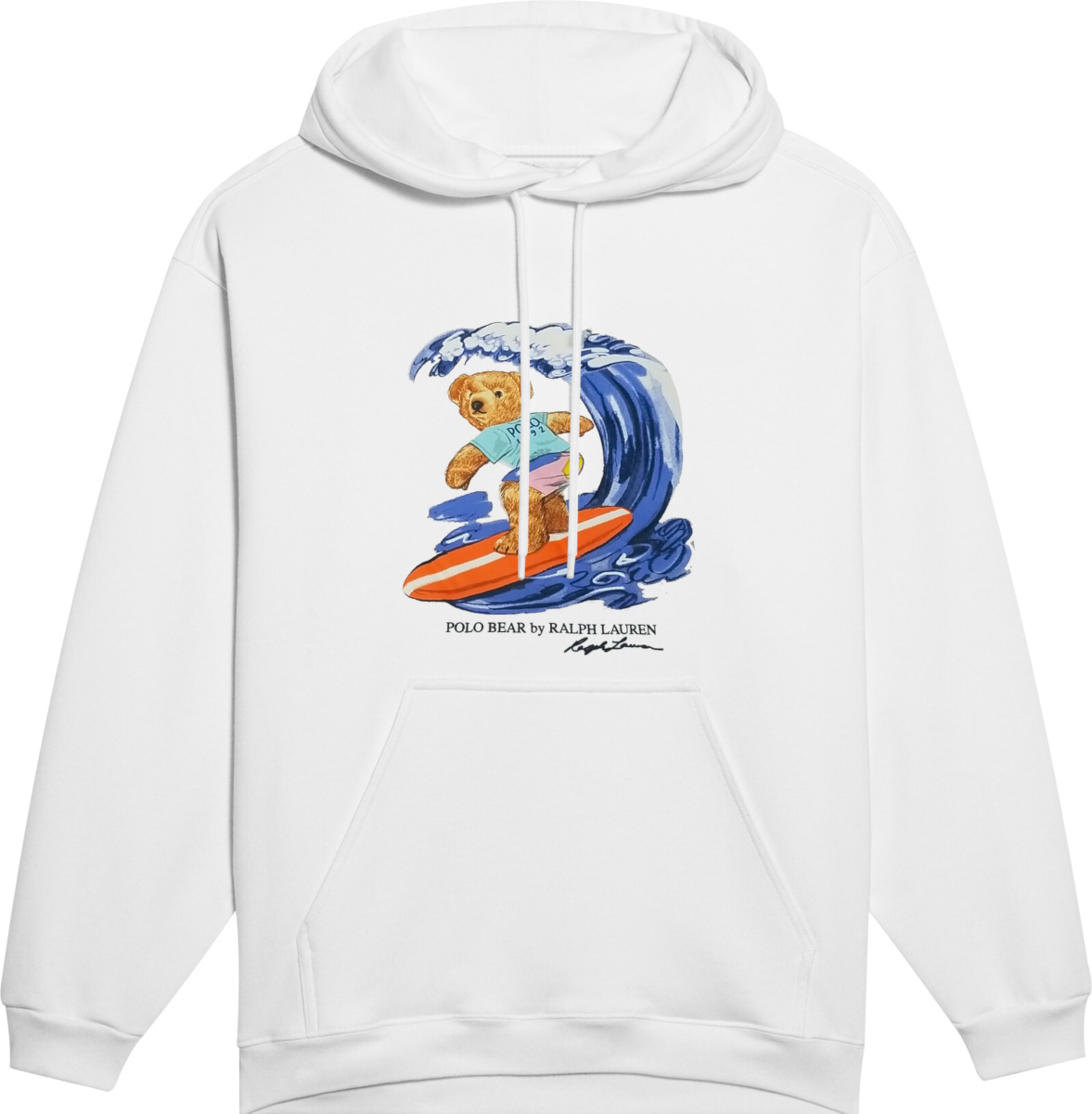 Polo Ralph Lauren White 'Surfing Bear' Hoodie | Incorporated Style