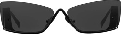 Black Upside-Down Metal Sunglasses (PR59ZS)