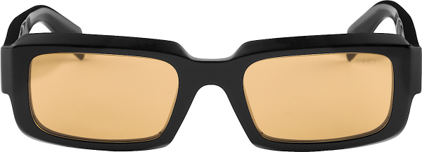 Prada Black And Orange Symbole Sunglasses