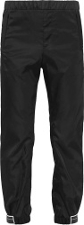 Prada Black And Rubber Cuff Logo Fw18 Nylon Trackpants