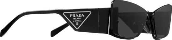 Prada Black Cat Eye Metal Sunglasses