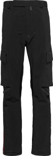 Prada Black Lightweigh Nylon Cargo Pants Sph201 10x4 F0002 S 221