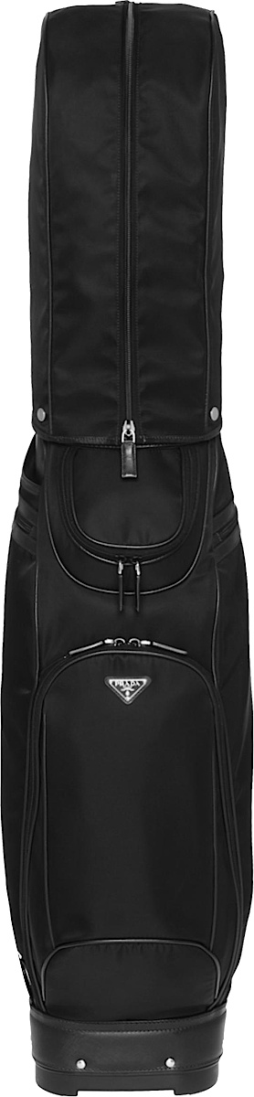Prada Black Nylon Cart Golf Bag