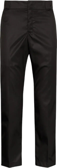 Prada Black Nylon Cropped Pants