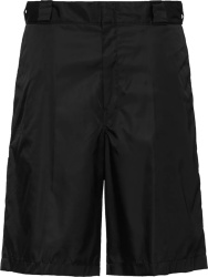Prada Black Re Nylon Bermuda Shorts Spg32 1wq8 F0002 S 182