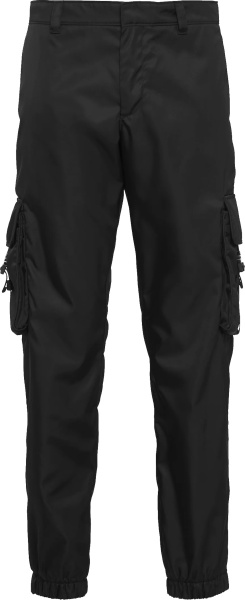 Prada Black Re Nylon Cargo Pants Sph130 1wq8 F0002 S 211