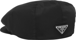 Black Nylon Flat Hat