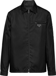 Prada Black Re Nylon Zip Shirt Sc502 1wq8 F0002 S 201