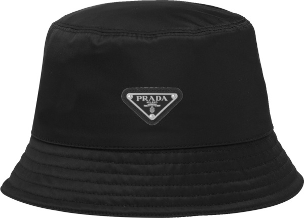 Prada Black Renylon Bucket Hat 2hc137 2dmi F0002