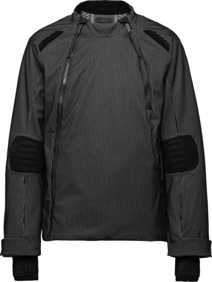 Prada Black Two Tone Reflective Anorak Ski Jacket Sgb925 10qr F0bz9 S 212