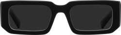 Prada Black Wide Symbole Sunglasses
