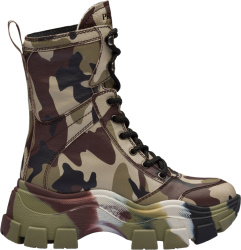 Camouflage Chunky Combat Boots