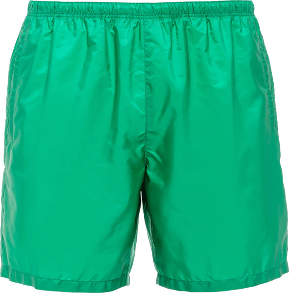 Prada Green Re Nylon Swim Shorts