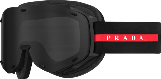Prada Linea Rossa Black Ski Goggles