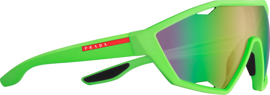 Prada Linea Rossa Neon Green Sport Sunglasses