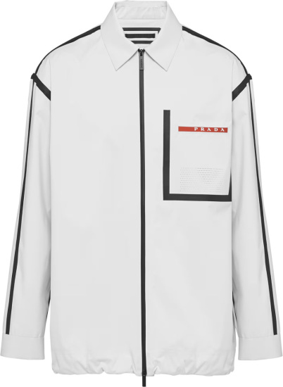 Prada Linea Rossa White Extreme Tex Lightweight Shirt
