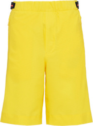 Yellow Bi-Stretch Shorts