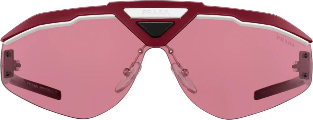 Prada Red 'Catwalk' Sunglasses (PR 69VS) | Incorporated Style