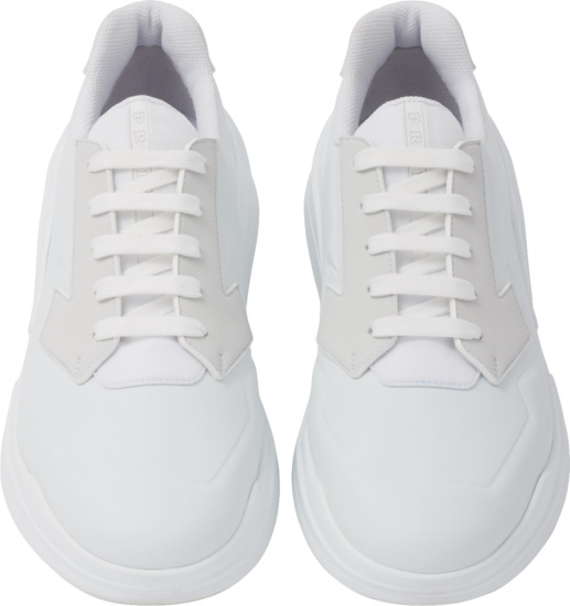 Prada White Polarius Low Top Sneakers