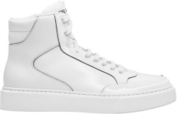 Prada White High Top Marco Sneakers