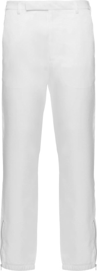 Prada White Re Nylon Slim Fit Pants Sph109 1wq8 F0009 S 211