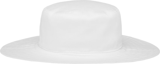 Prada White Wide Brim Sun Hat | INC STYLE