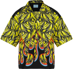 Prada Yellow Banana And Flame Shirt