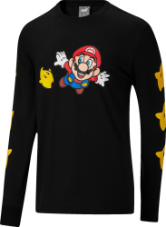 Puma X Nintendo Black Long Sleeve Super Mario Galaxy T Shirt