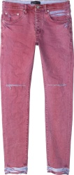 Purple Brand Coral Garment Dyed Jeans