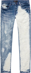 Light Indigo Half Bleach 'P001' Jeans