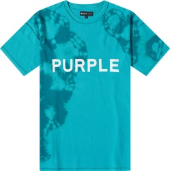 Purple Brand Turquoise Tie Dye Logo T Shirt