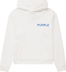 Purple Brand White And Purple Logo Hoodie