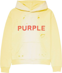 Purple Brand Yellow And Red Jumbo Logo Hoodie