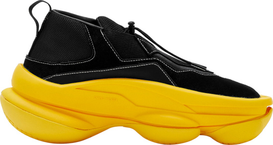 Pyer Moss Black Yellow The Sculpt Sneakers