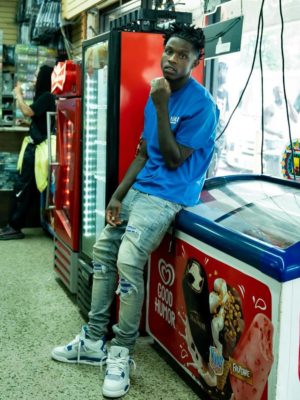 Quando Rondo Amiri Blue Bones Tee Mx1 Jeans And Jordan 4s