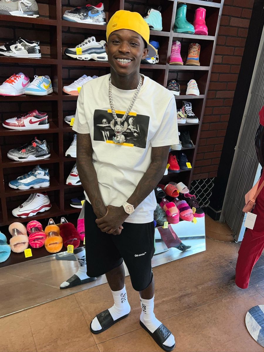 Quando Rondo Shopping In a FoG Hat & Off-White Outfit