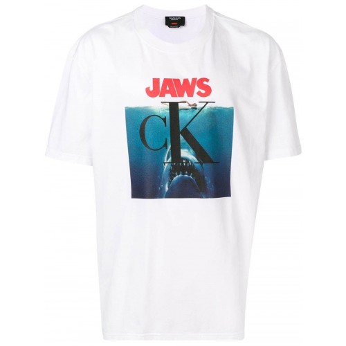 Calvin Klein 205W39NYC x Jaws White T-Shirt | Incorporated Style