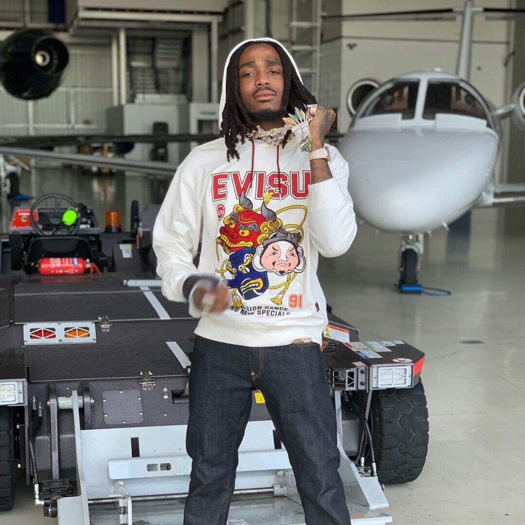 Quavo Shows Off His All Evisu Fit