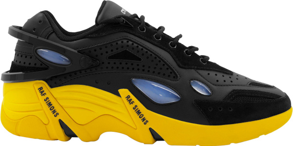 Raf Simons Black And Yellow Sole Cyclon 21 Sneakers