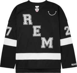 Black 'REM' Hockey Jersey