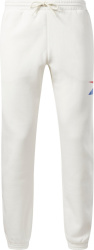 Reebok White Red Blue Logo Sweatpants
