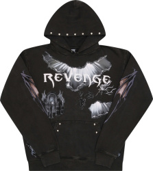 Revenge X Diablo Iv Black Studded Hoodie