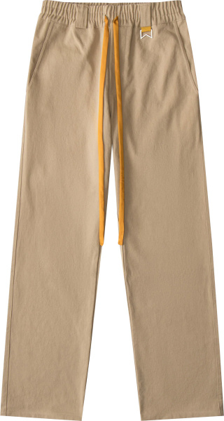 Rhude Beige And Yellow Drawstring Baggy Pants