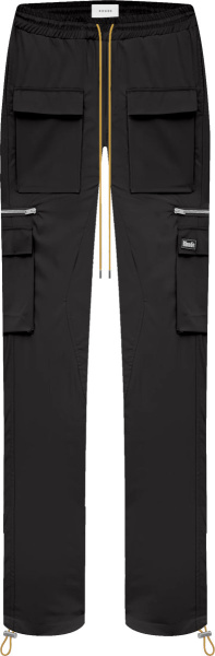 Rhude Black Classic Cargo Pants