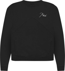 Rhude Black Logo Pouch Pocket Sweatshirt