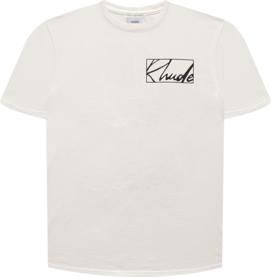 Rhude White Theorist T Shirt
